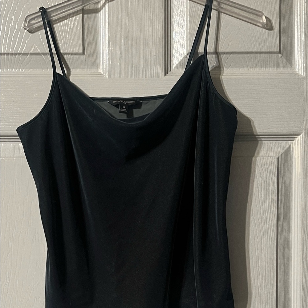 Banana Republic deep green velvet camisole !